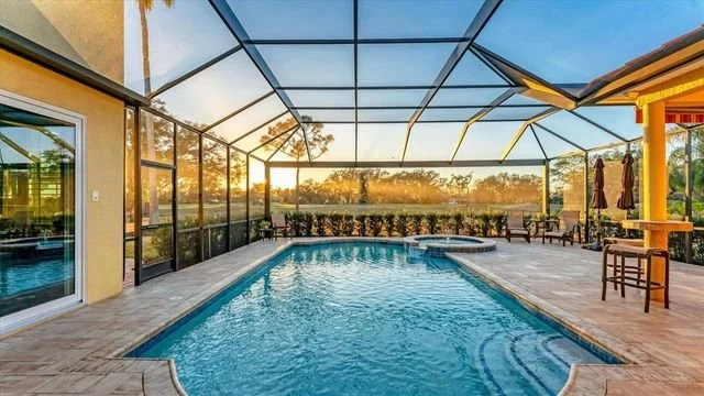 River Club Home with Pool and Fairway Golf Course View
