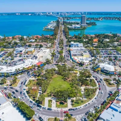 St Armands Circle and Lido Beach