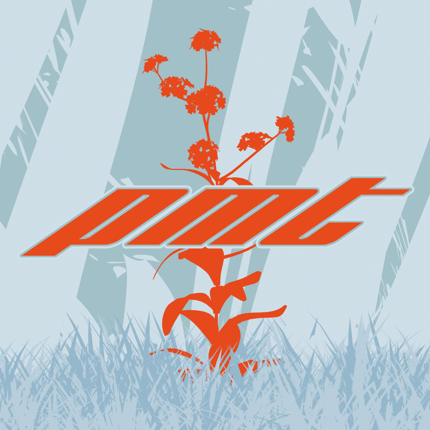 An illustration of a plant with a weed symbol and aerial view of a forest in the background, with the letters 'DWC' in bold orange.