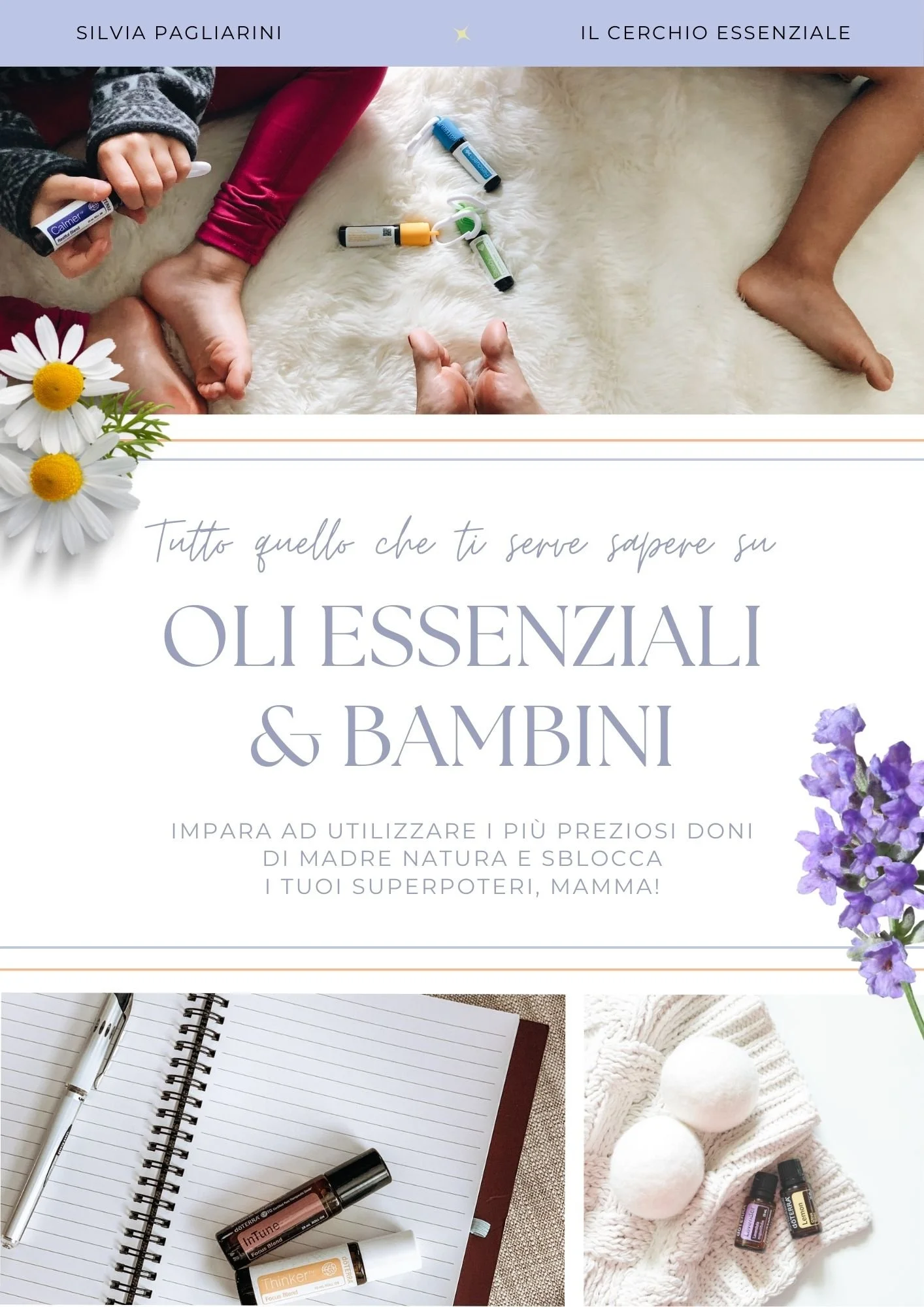 Copertina ebook oli essenziali e bambini Silvia Pagliarini