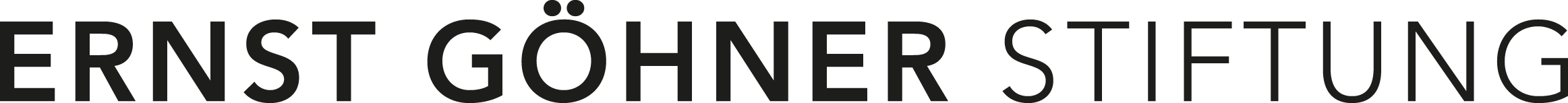 Text reading 'Ernst Gohner Stiftung' in black letters on a white background.