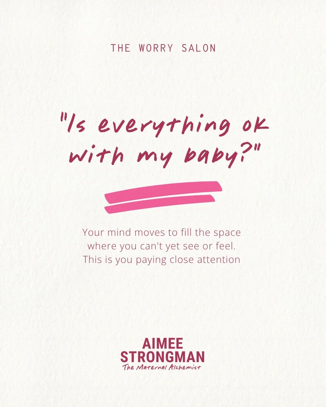 "𝙸𝚜 𝚎𝚟𝚎𝚛𝚢𝚝𝚑𝚒𝚗𝚐 𝚘𝚔𝚊𝚢 𝚠𝚒𝚝𝚑 𝚖𝚢 𝚋𝚊𝚋𝚢?"

In the early weeks of pregnancy, your body is doing extraordinary things in the dark.

A heart forming.
Lungs beginning.
Tiny toes taking shape.

And your mind - quite naturally 