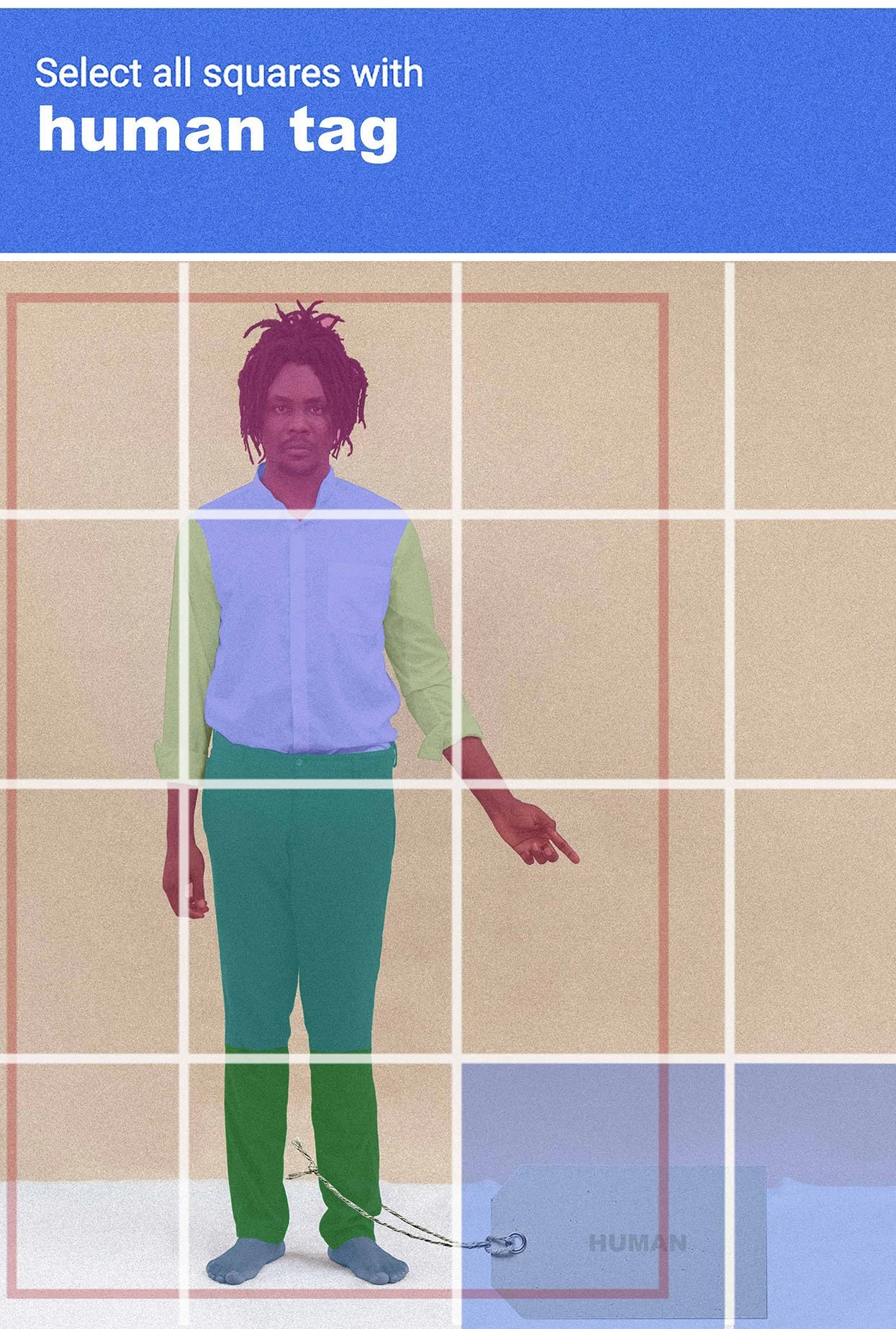 Jonathan Chinedu Chambalin, A Human Tag from the series: Are You Human  (2024)