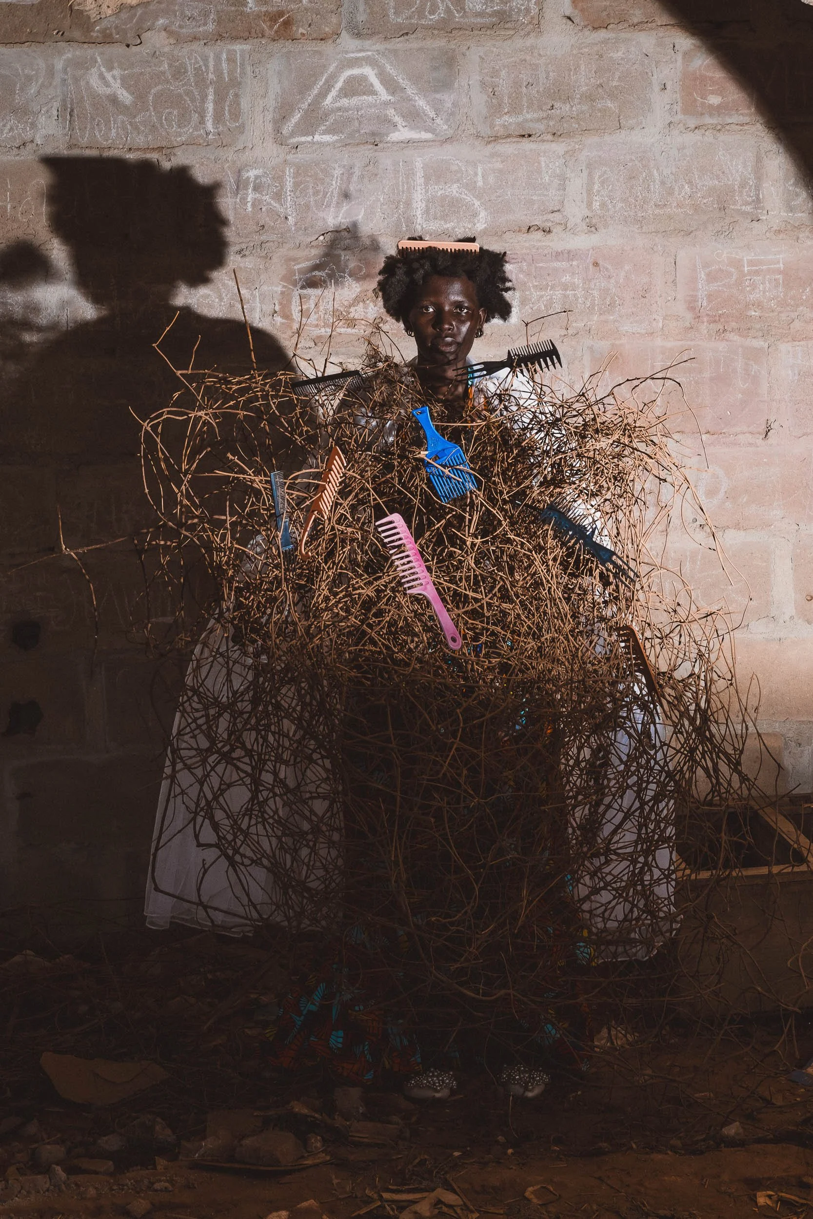 Mecca Akello, Tangled Roots 6 (2024)
