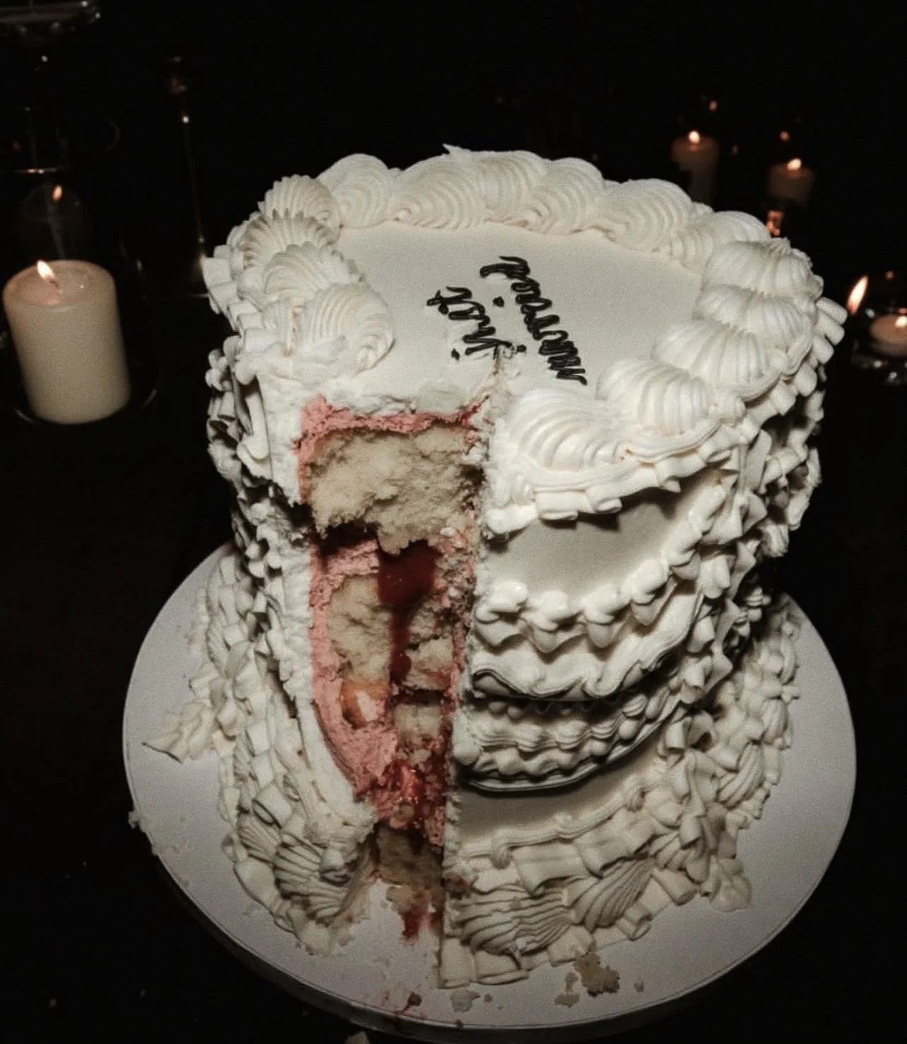 6" 3 layer heart