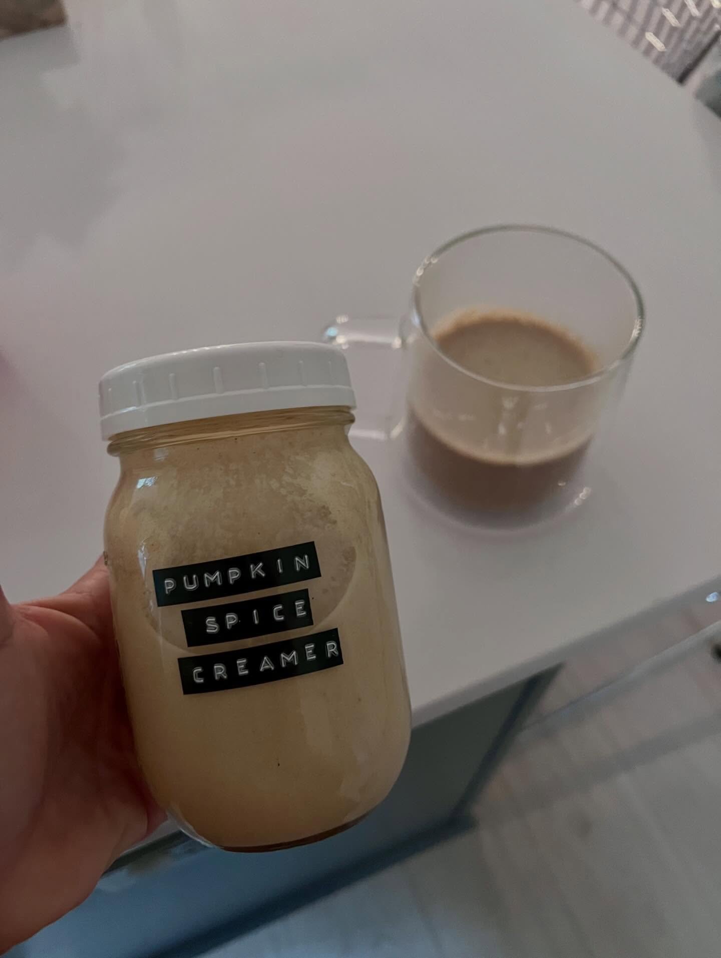 Homemade is always healthier. 

This morning&rsquo;s lineup:
☕️Homemade keto, sugar-free pumpkin spice creamer
💪🏼Super Gut yogurt (toddler approved)

I can have a yummy coffee drink without the blood sugar crash. 

And the Yougurt is an absolute po