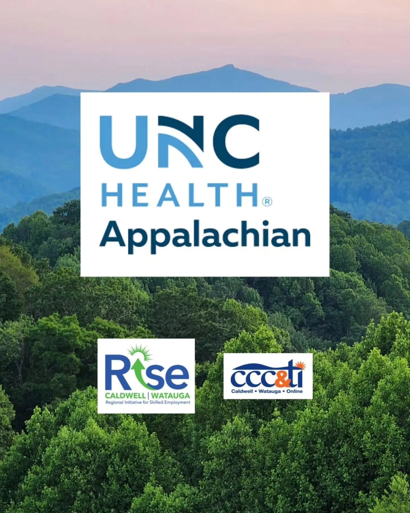 Month of RISE 🌟 

Big thank you to Nathan Nipper (President &amp; CEO), Mary Arnold (Manager of Specialized Staffing and Resource), and Alysia Price (Chief Human Resource Officer) at UNC Health Appalachian for creating opportunities that allow our s