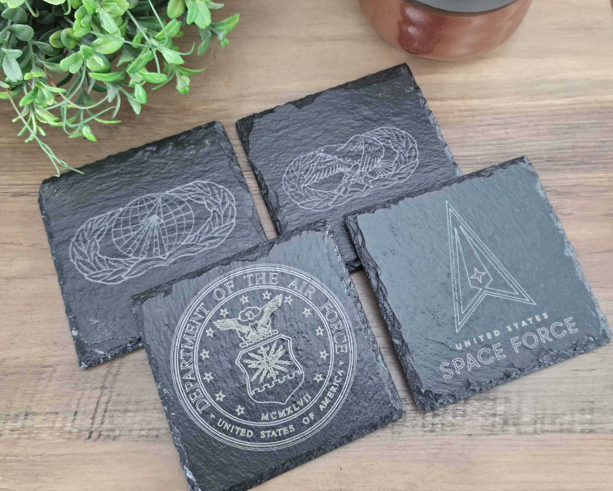 Armed Forces Pride Slate Coaster Set (Set of 4)