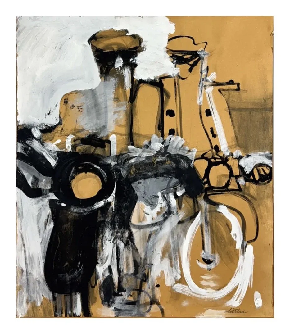 Charles Littler Mixed Media on Paper Painting