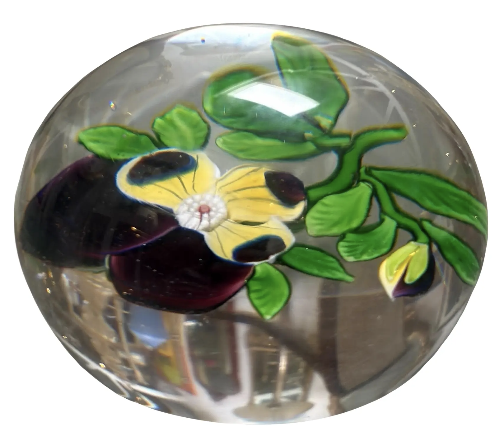 Antique Baccarat Pansy Paperweight