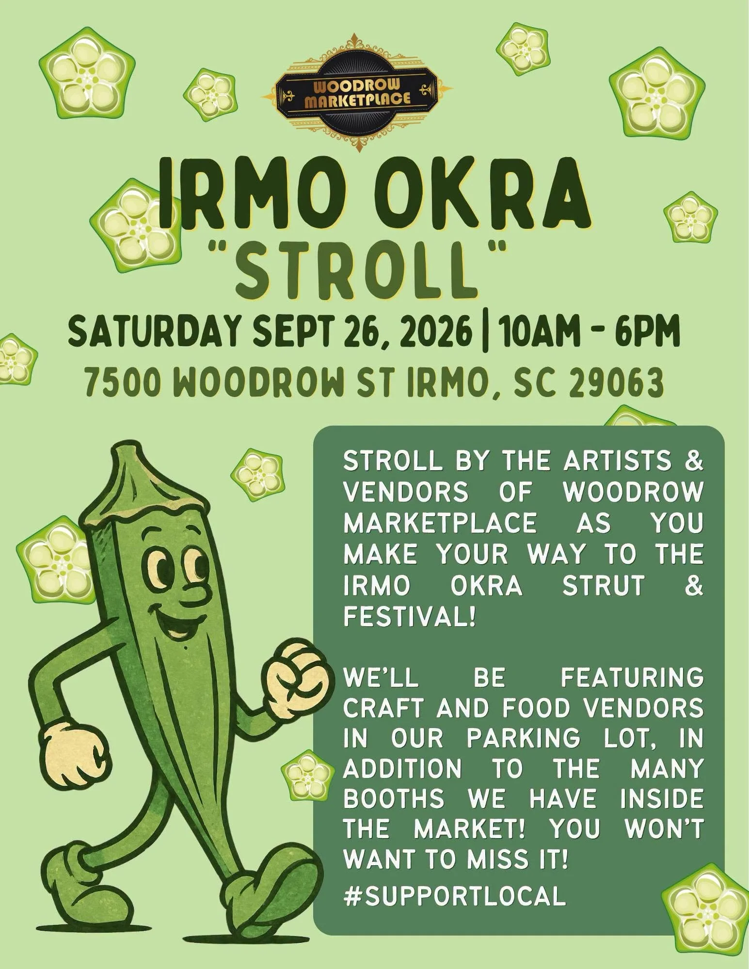 Irmo Okra “Stroll” w/ Chicken Lips BBQ