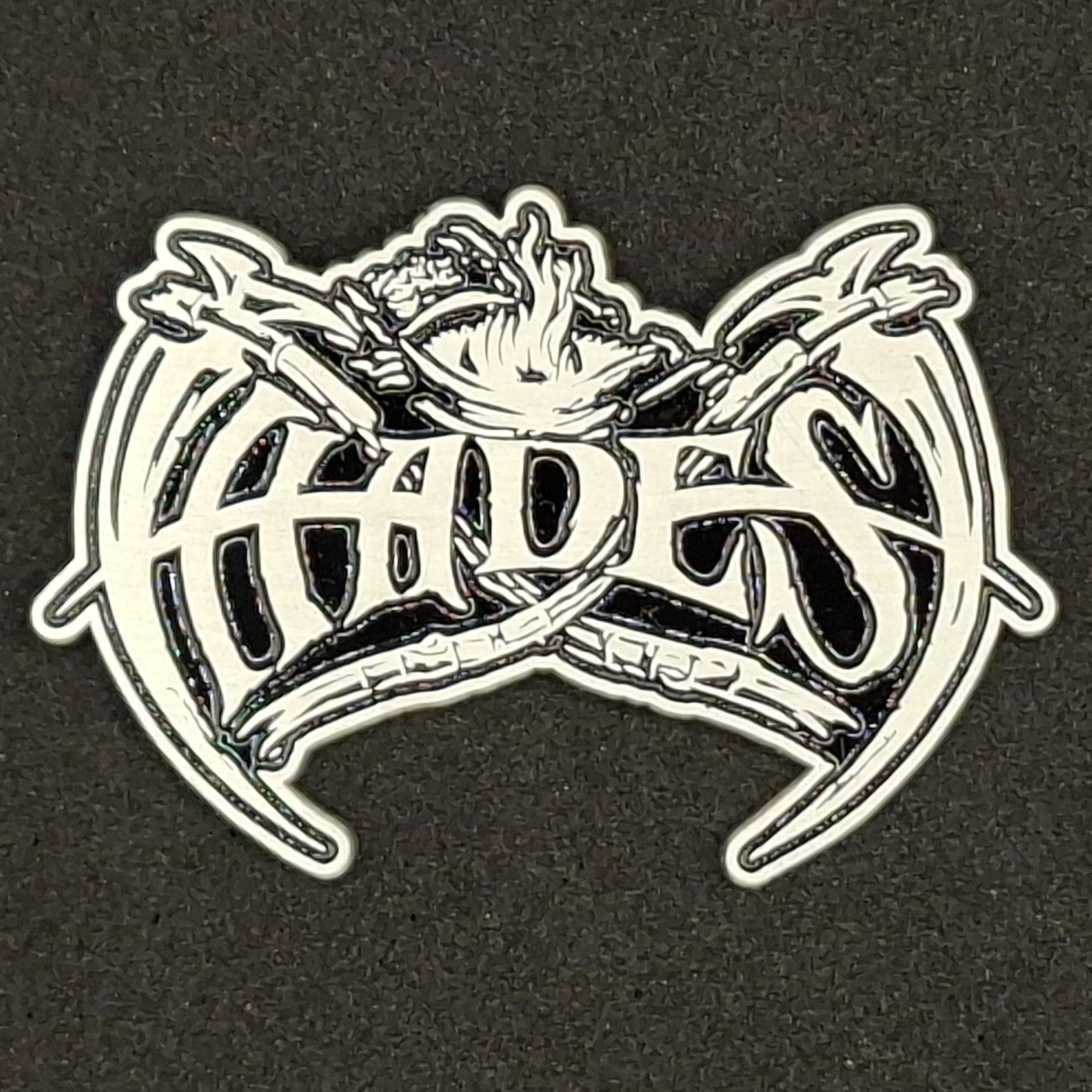 Hades logo pin