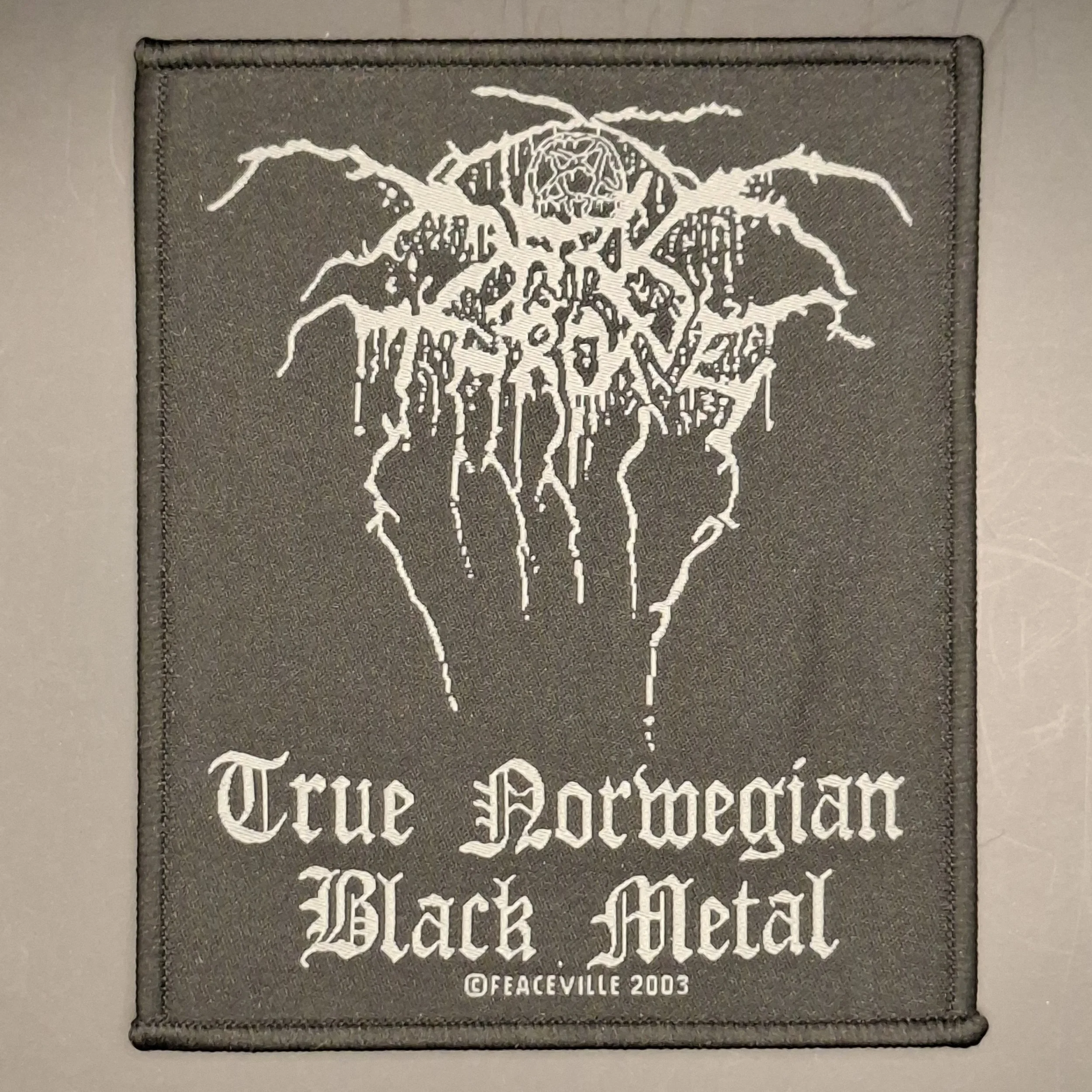 Darkthrone True Norwegian Black Metal patch