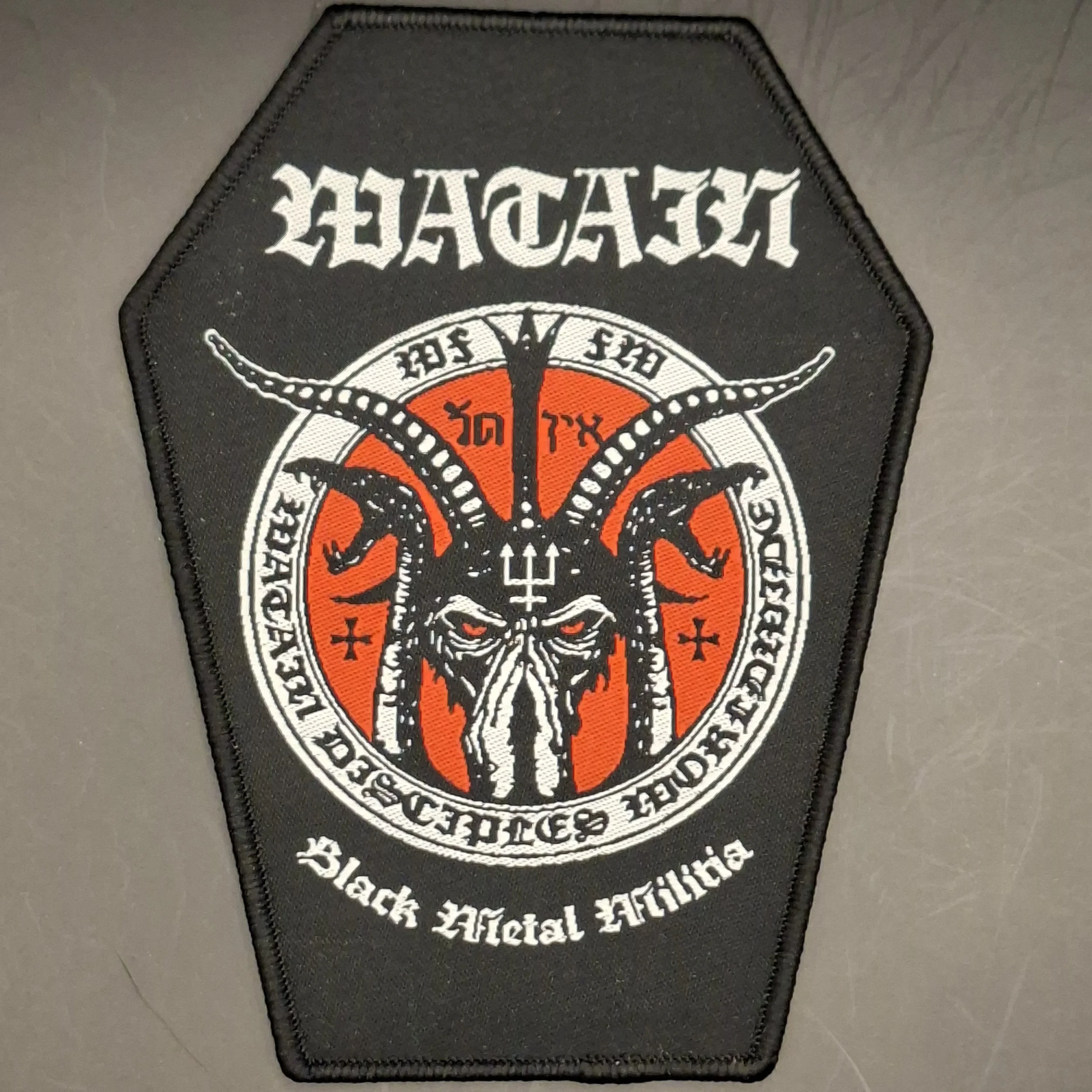 Watain coffin shaped patch