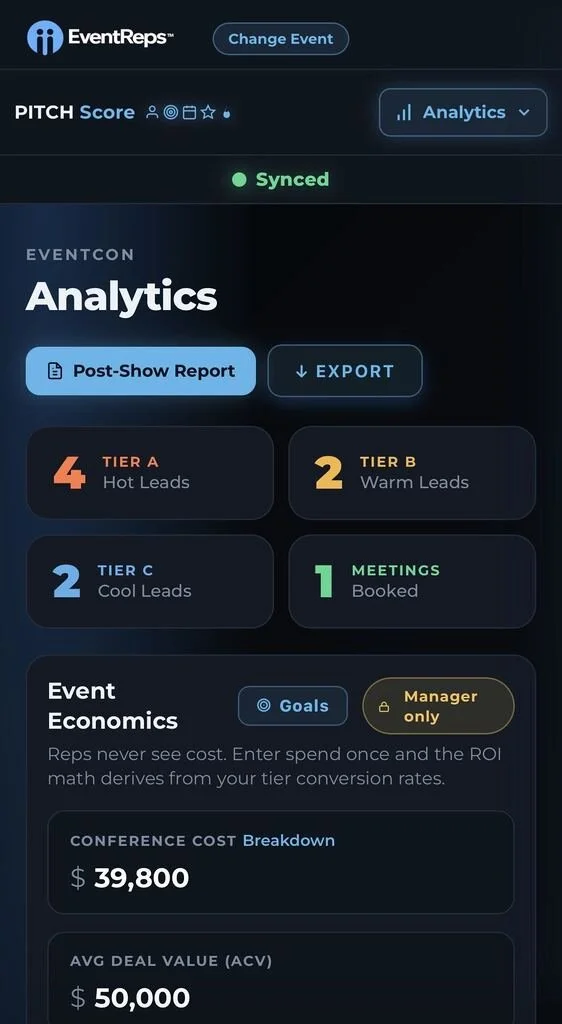 Event Analytics - ROI, Floor Buzz, and more