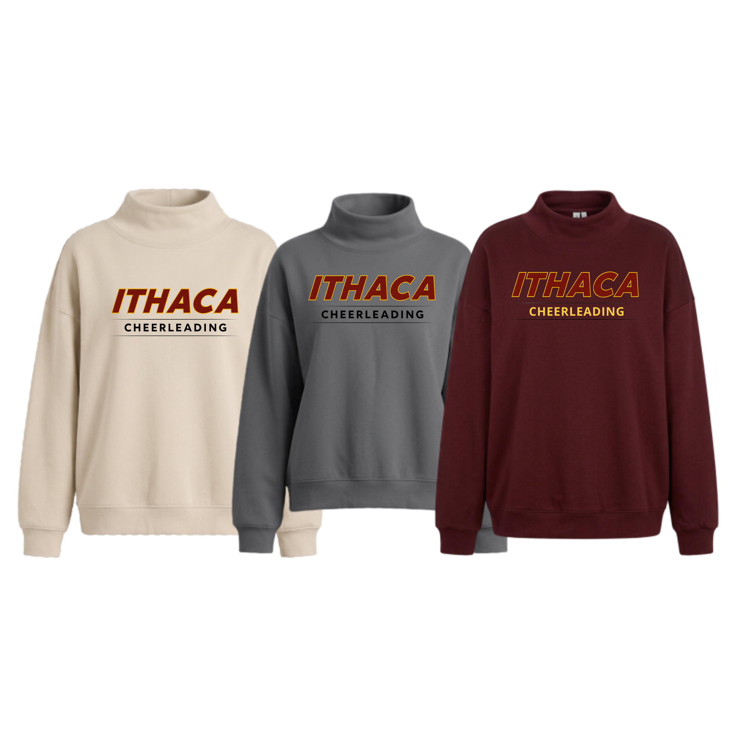 Oversized Mock Neck Sweatshirt