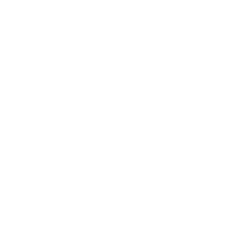 White outline drawing of a leafy branch against a black background.