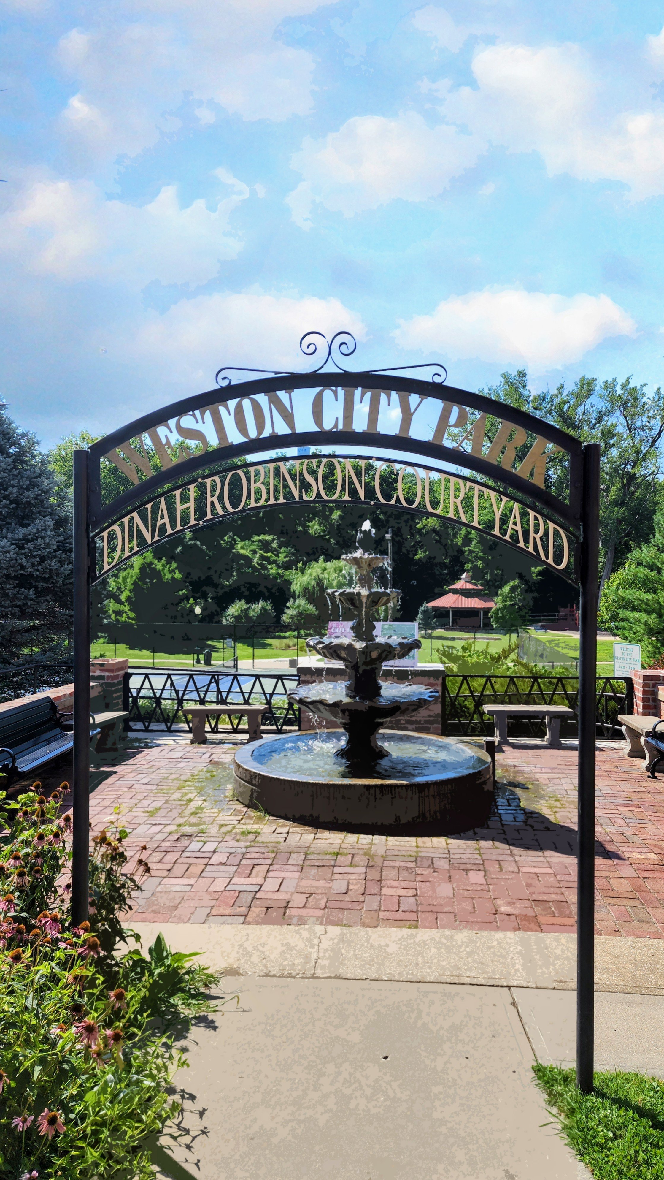 Stop 29 - Dinah Robinson Courtyard, Weston