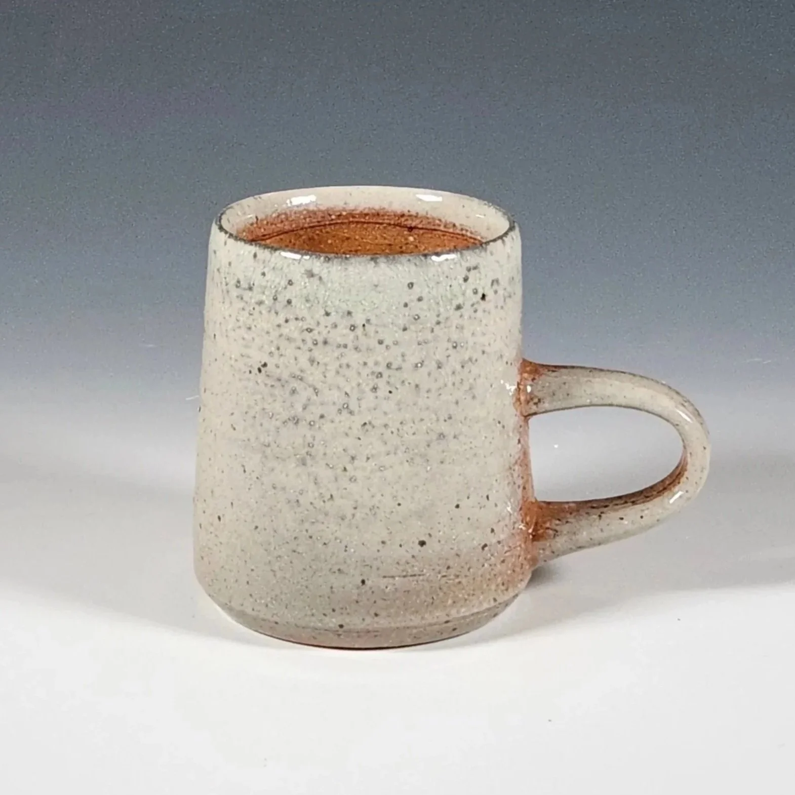 "Soda Fired Stoneware Mug" 3.5 inches tall