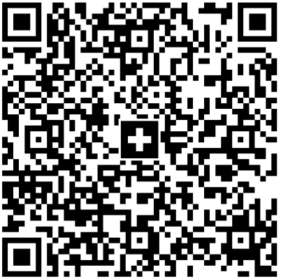 Ein QR-Code, Bankkonto Verein Calma Grischun. Kein Windpark auf dem Dreibündenstein.