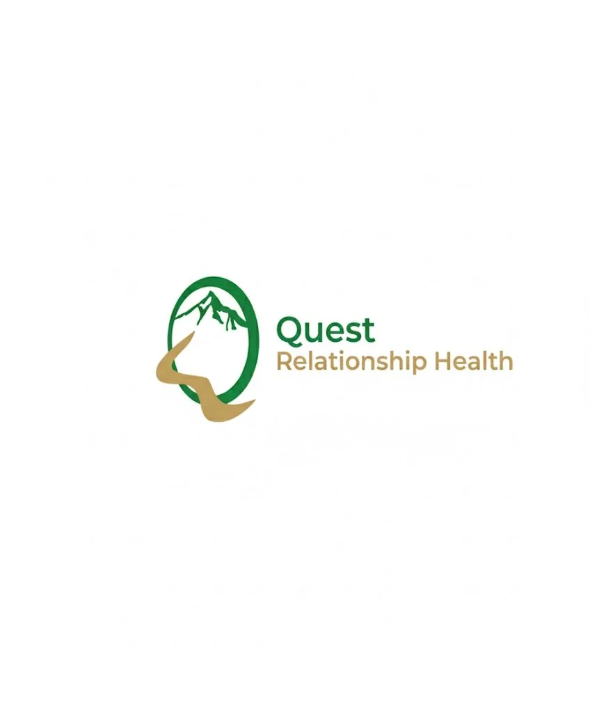 Logo of Quest Relationship Health featuring a mountain and a winding path.