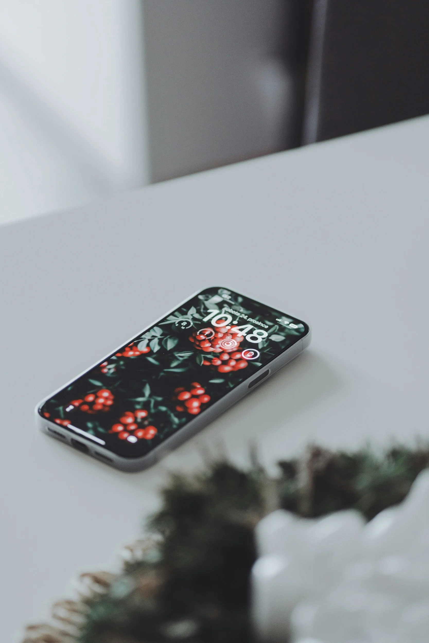 Iphone on desk