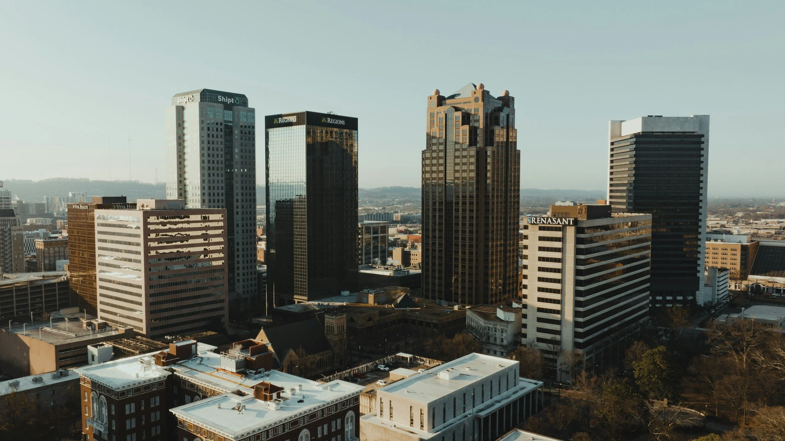 Skyline picture of downtown Birmingham, Alabama
