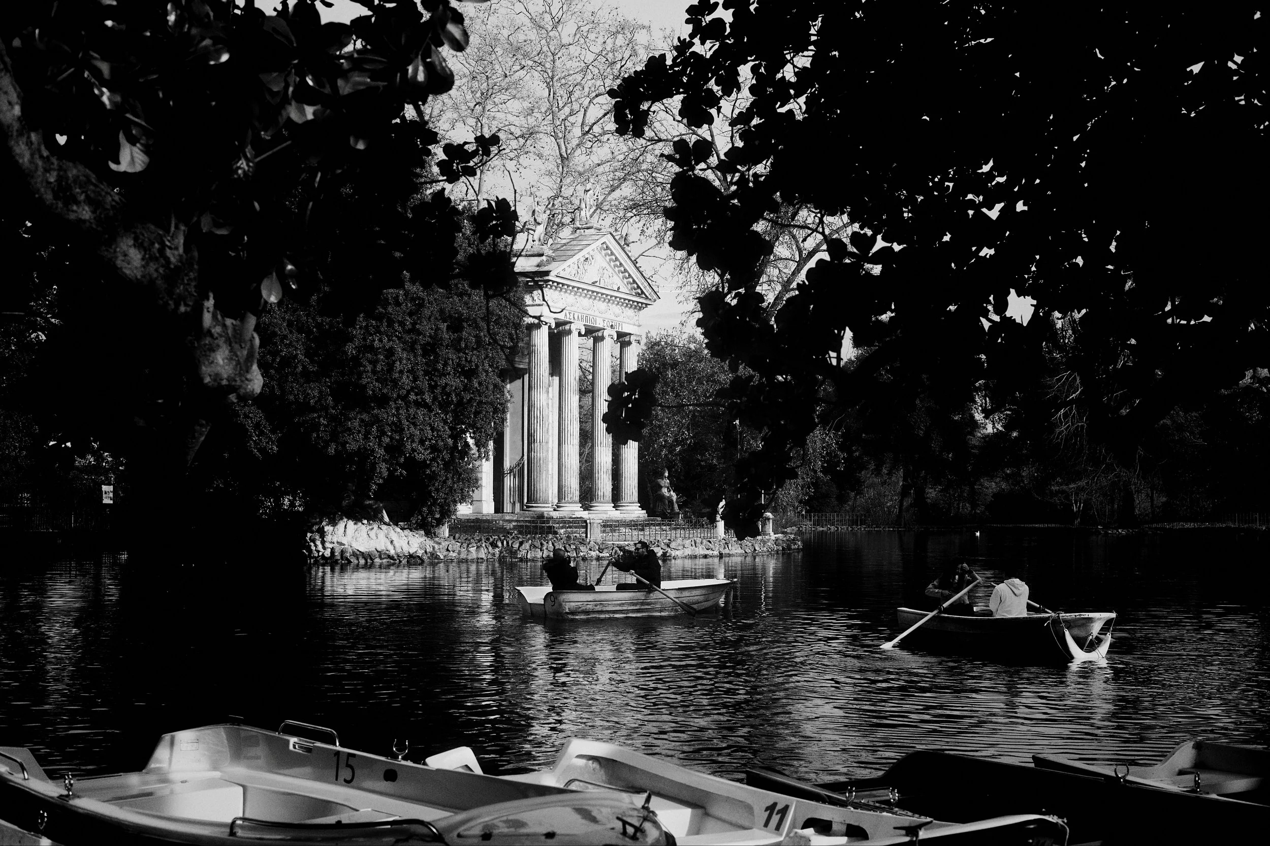 Boats at Villa Borghese