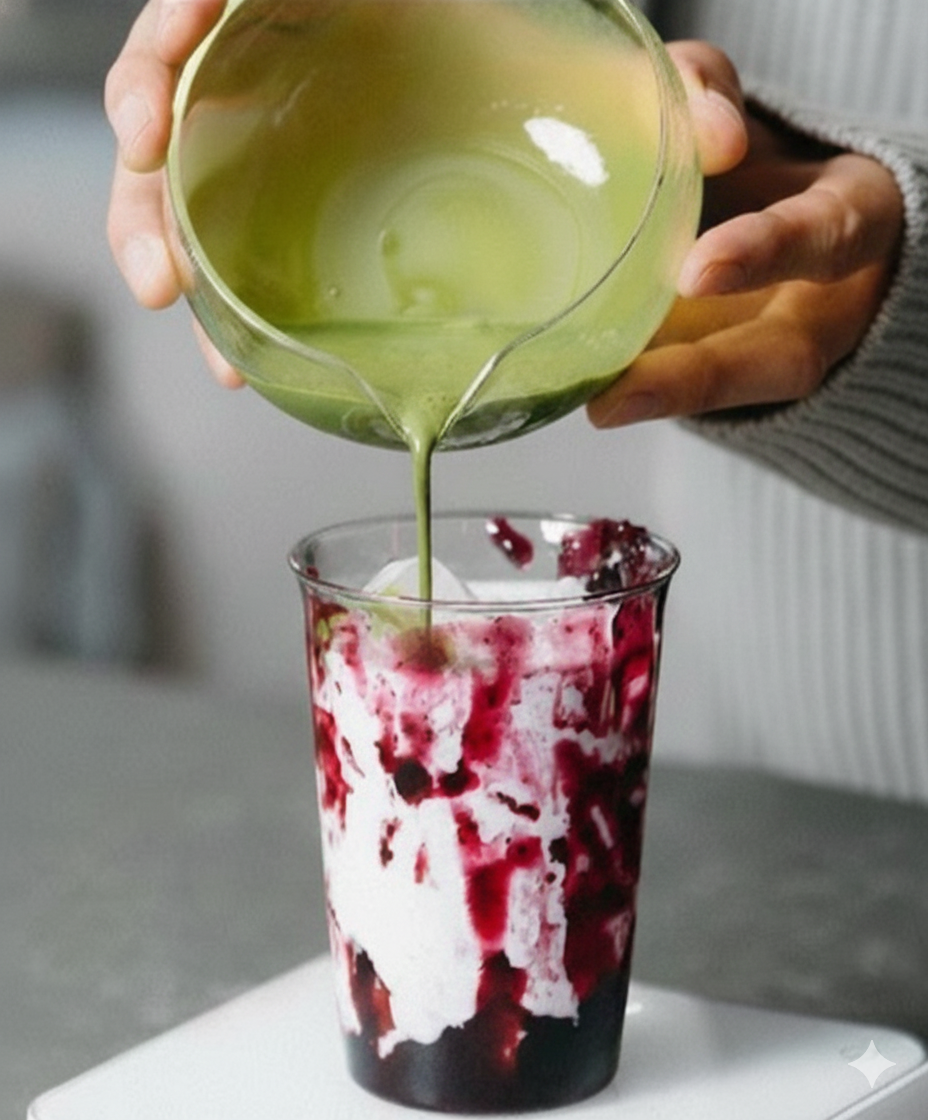 Merry Berry Matcha Latte All the Way ~for 10oz Cup