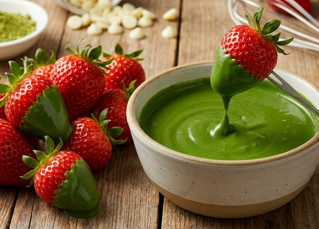 Matcha Dipped Strawberry🍓 
