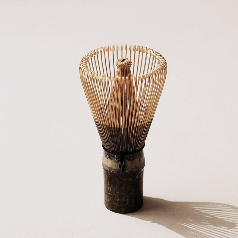 Handcrafted Matcha Whisk. Rare Purple Bamboo. 120 Tines. Easy to Use