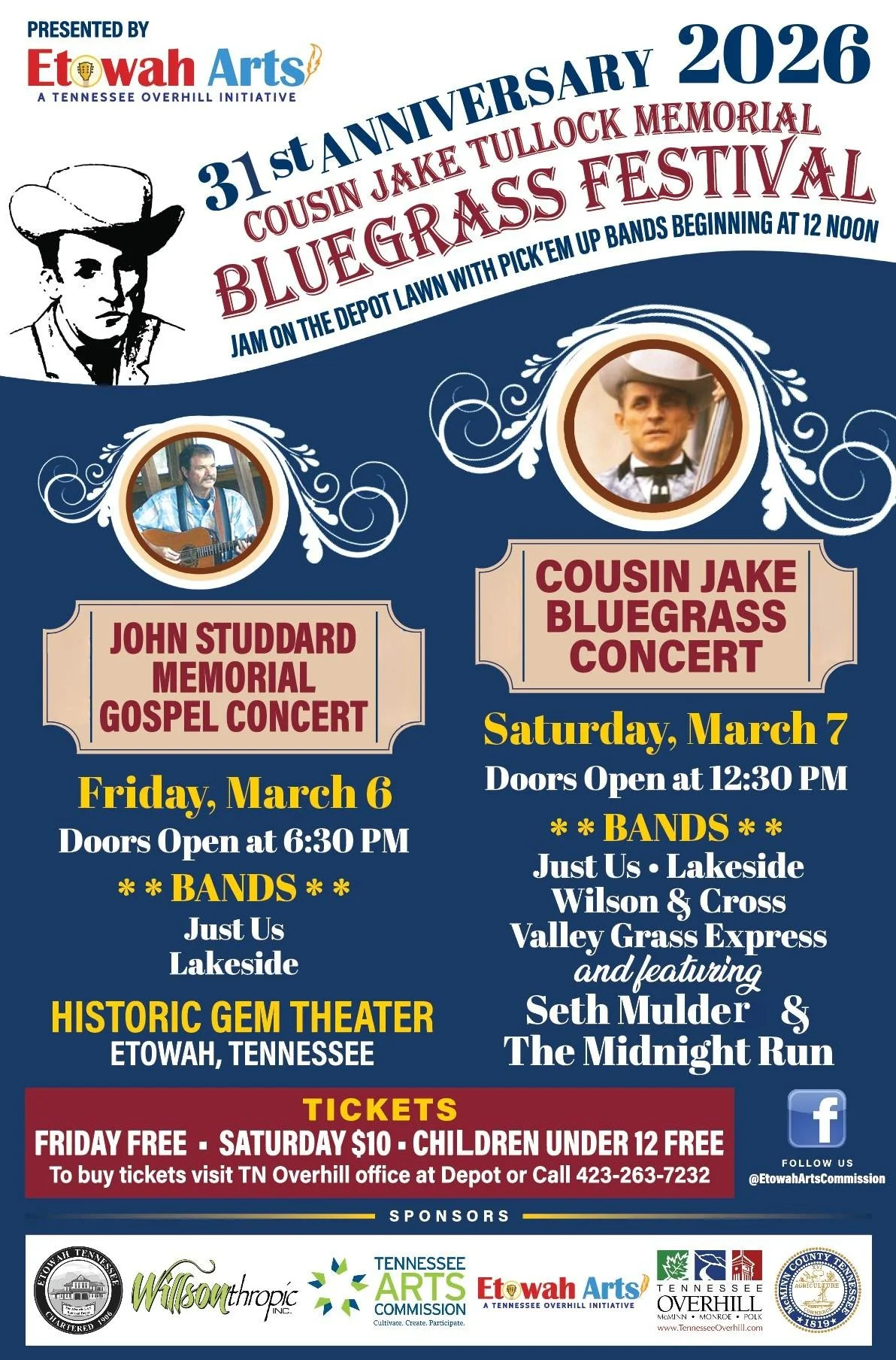 31st Annual Cousin Jake Tullock Memorial Bluegrass Festival