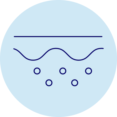 Diagram showing illustration of skin