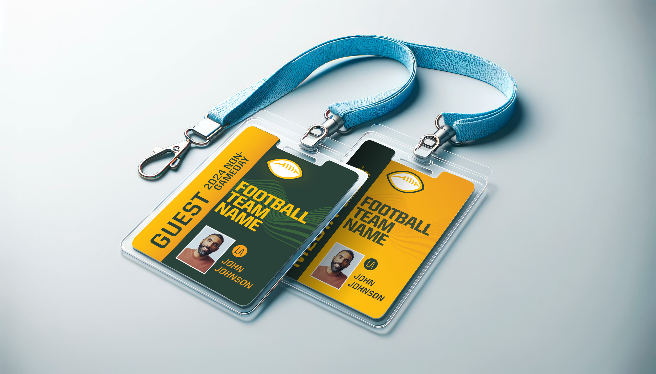 NFL Football Team Non-Gameday Credential Mockup 2025