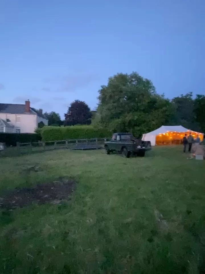 A summer evening in the homefield. 

Leg of lamb on the bbq, local cider, and some good old fashioned (highly competitive) rounders. 

#summer #devon #bonfire