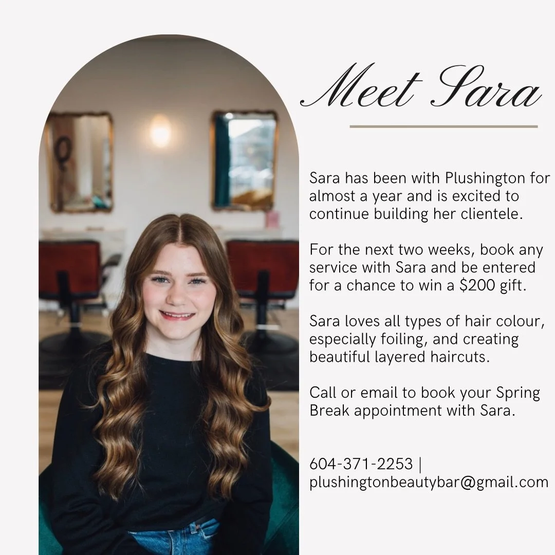 Fresh hair for Spring Break &mdash; and a chance to win.

Book any service with @hair.by.saravandeburgt over the next two weeks and be entered to win a $200 gift.

Thinking colour or a haircut for your Spring refresh? &mdash; or both!?