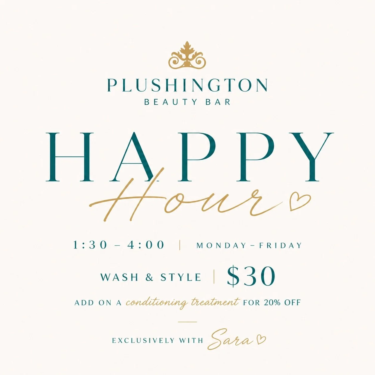 Happy Hour is calling your name. 💁&zwj;♀️

#happyhour #plushingtonbeautybar #langleyhappyhour #blowout