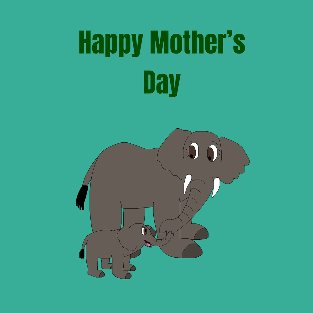 Elephant and her calf