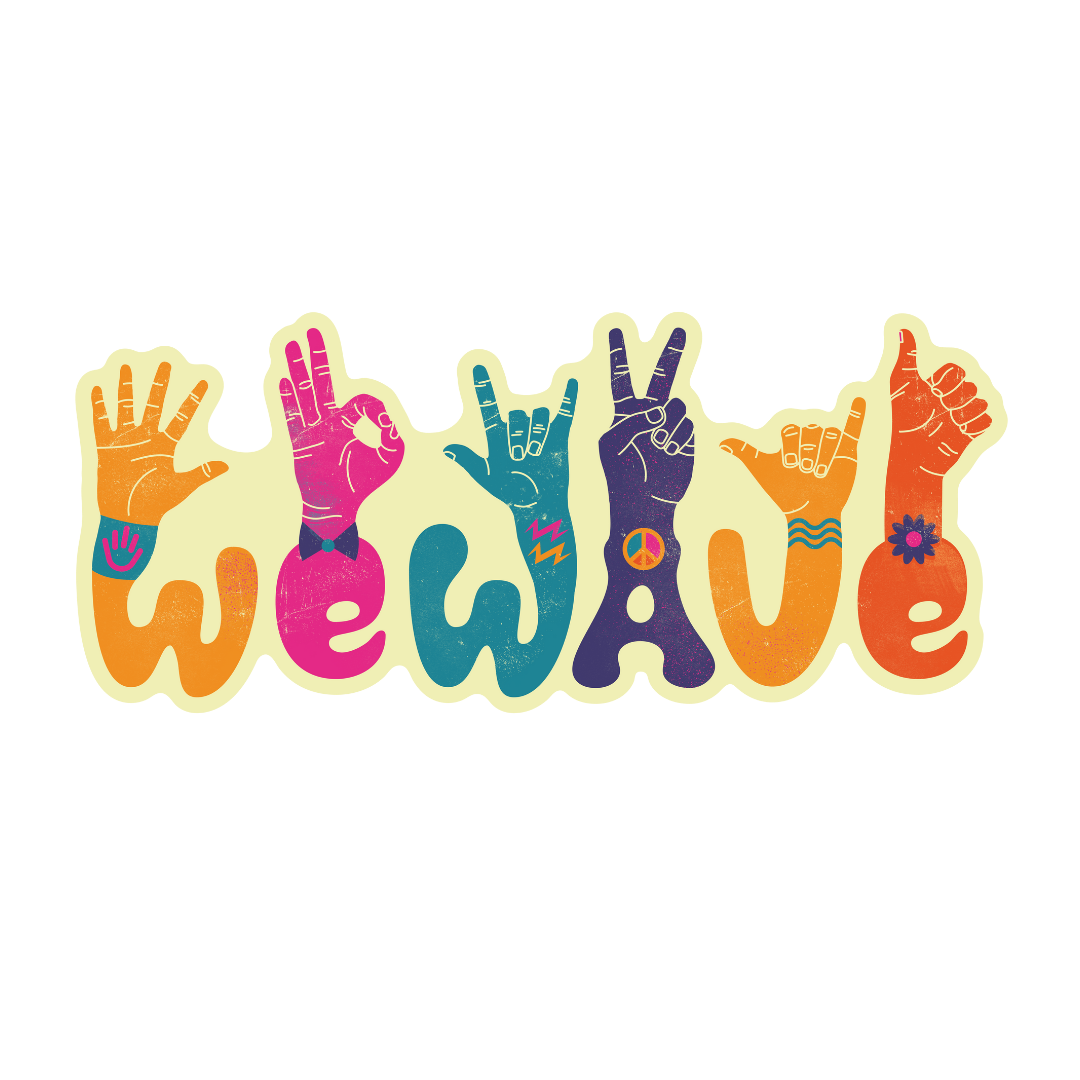 Just Wave for  Kindness - We Wave Sticker