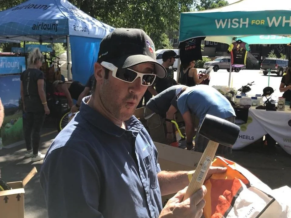 Brad Appel at a Wish For Wheels Event.