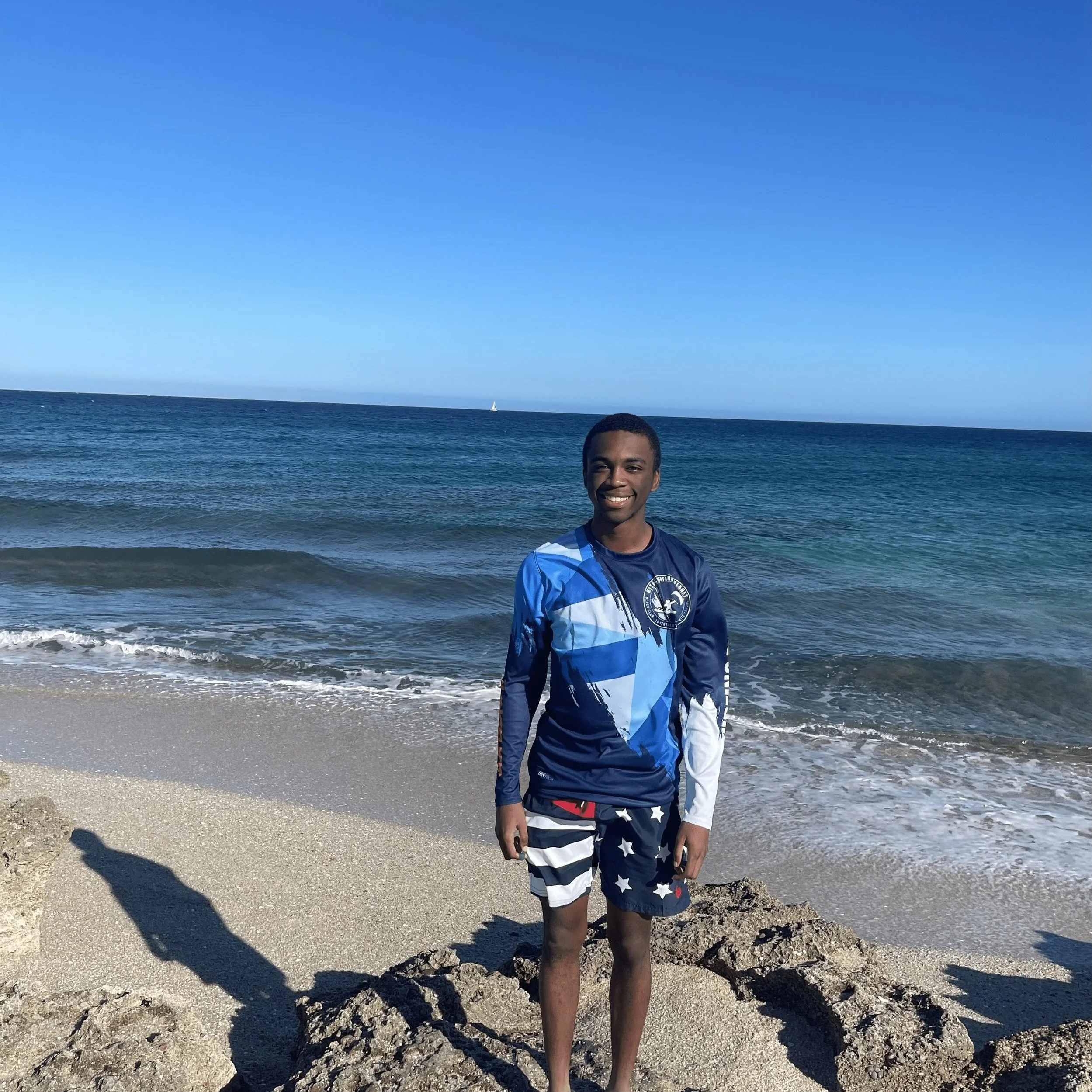 Tj Fields smiling and spreading kindness.