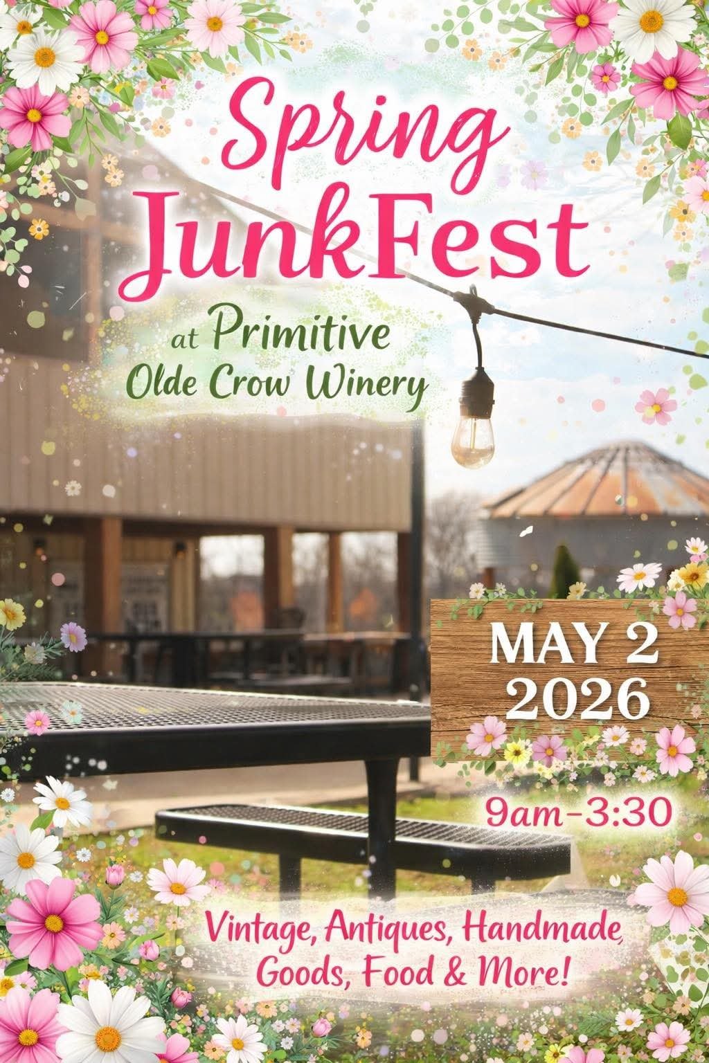 Spring JunkFest at Primitive Olde Crow Winery