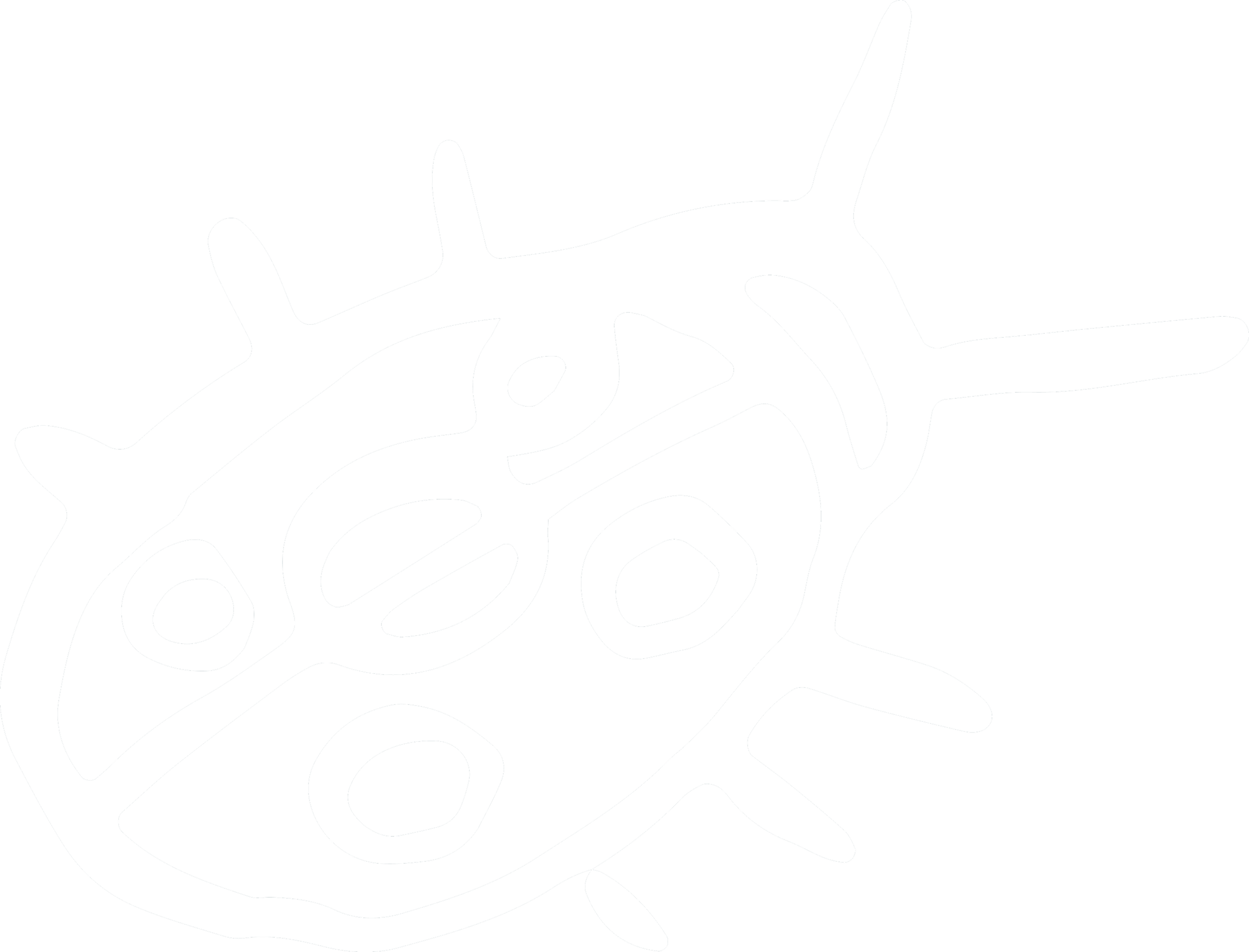 White outline illustration of a ladybug.