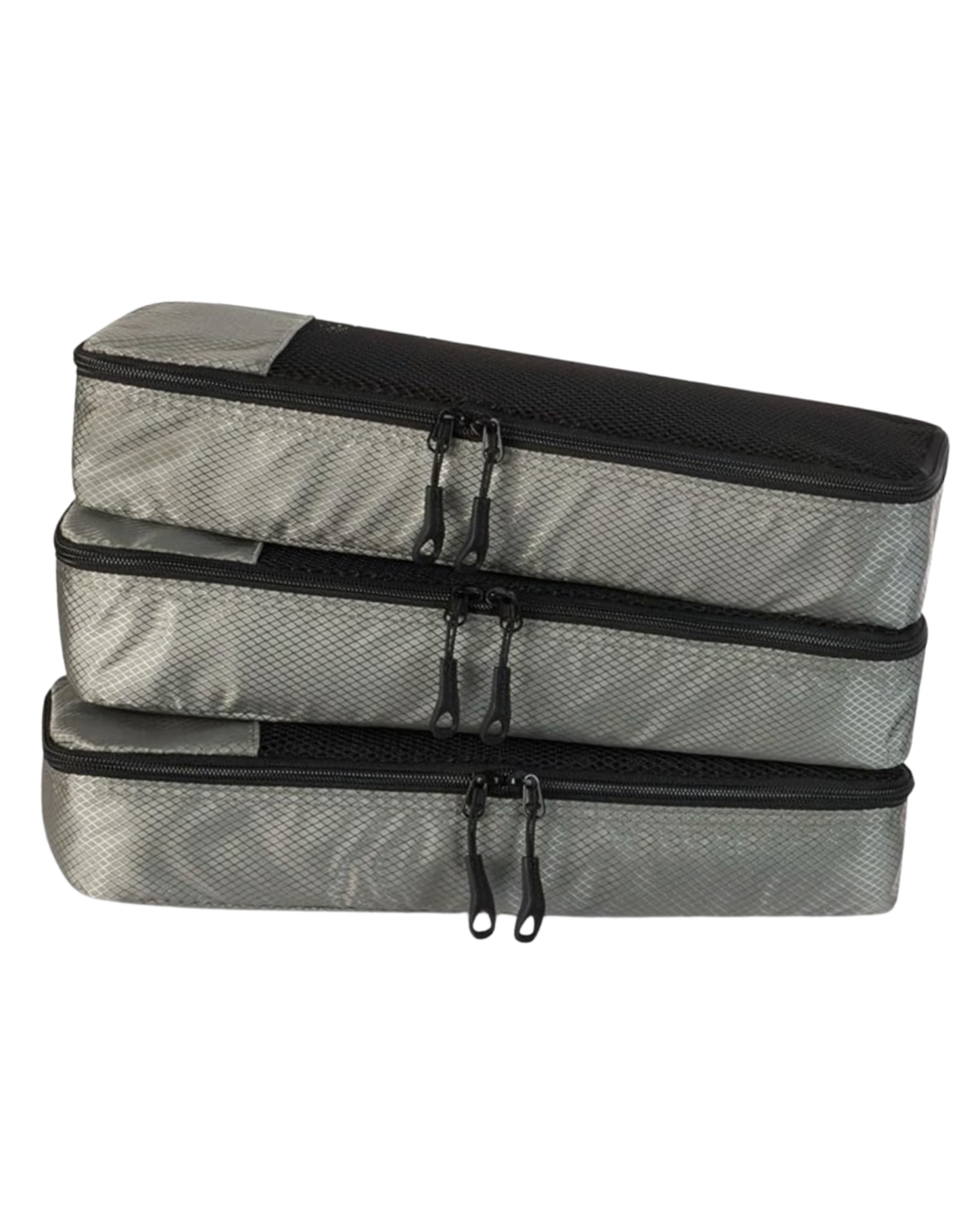 4-Piece Slim Packing Cubes, Travel Accessories Set, Luggage Organizer, Suitcase Organizer with Double Zipper, Mesh Top, Space-Saving
