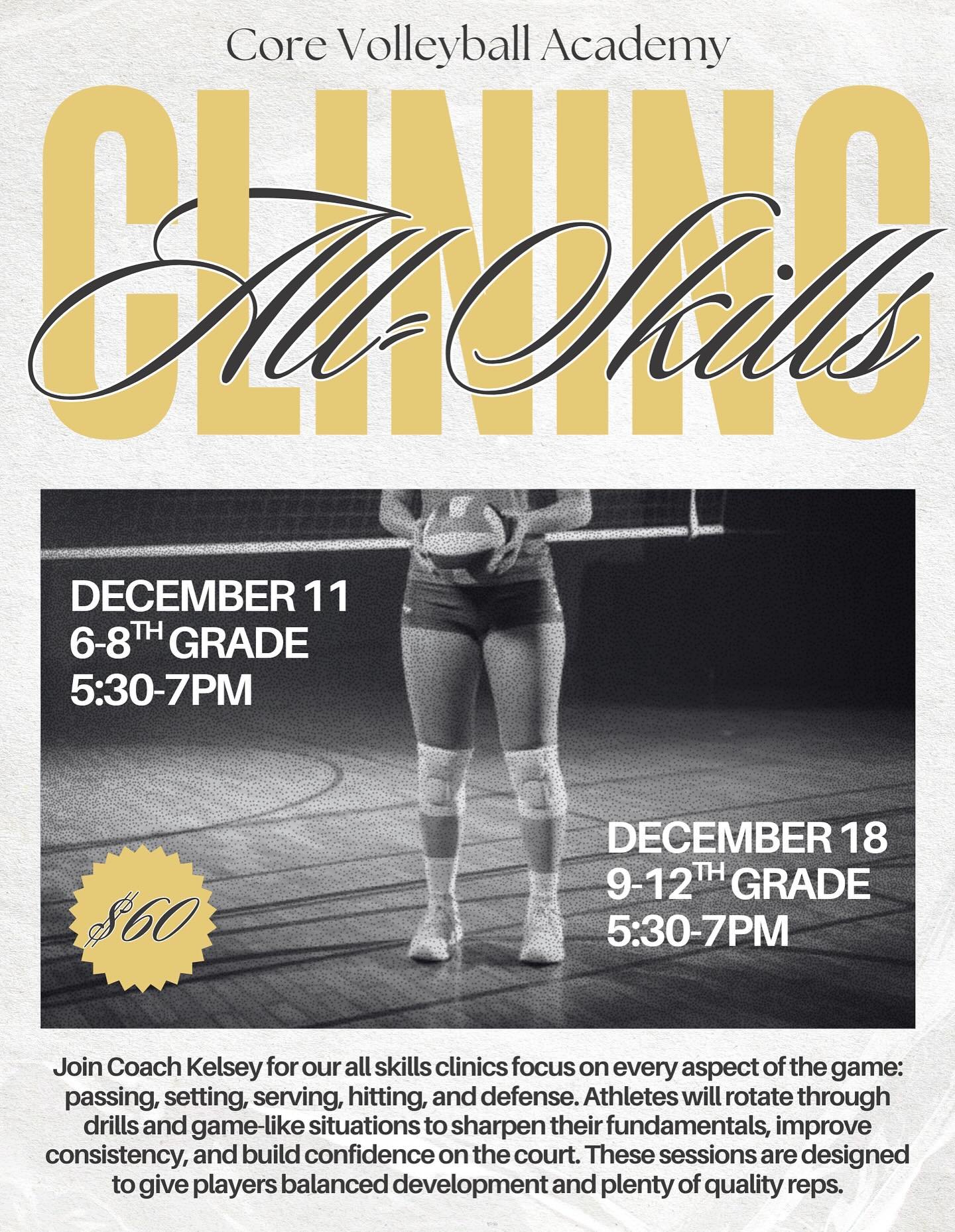 Join me this December for my All-Skills Clinic! Head to the website or DM me to get signed up - spots are limited and going fast!