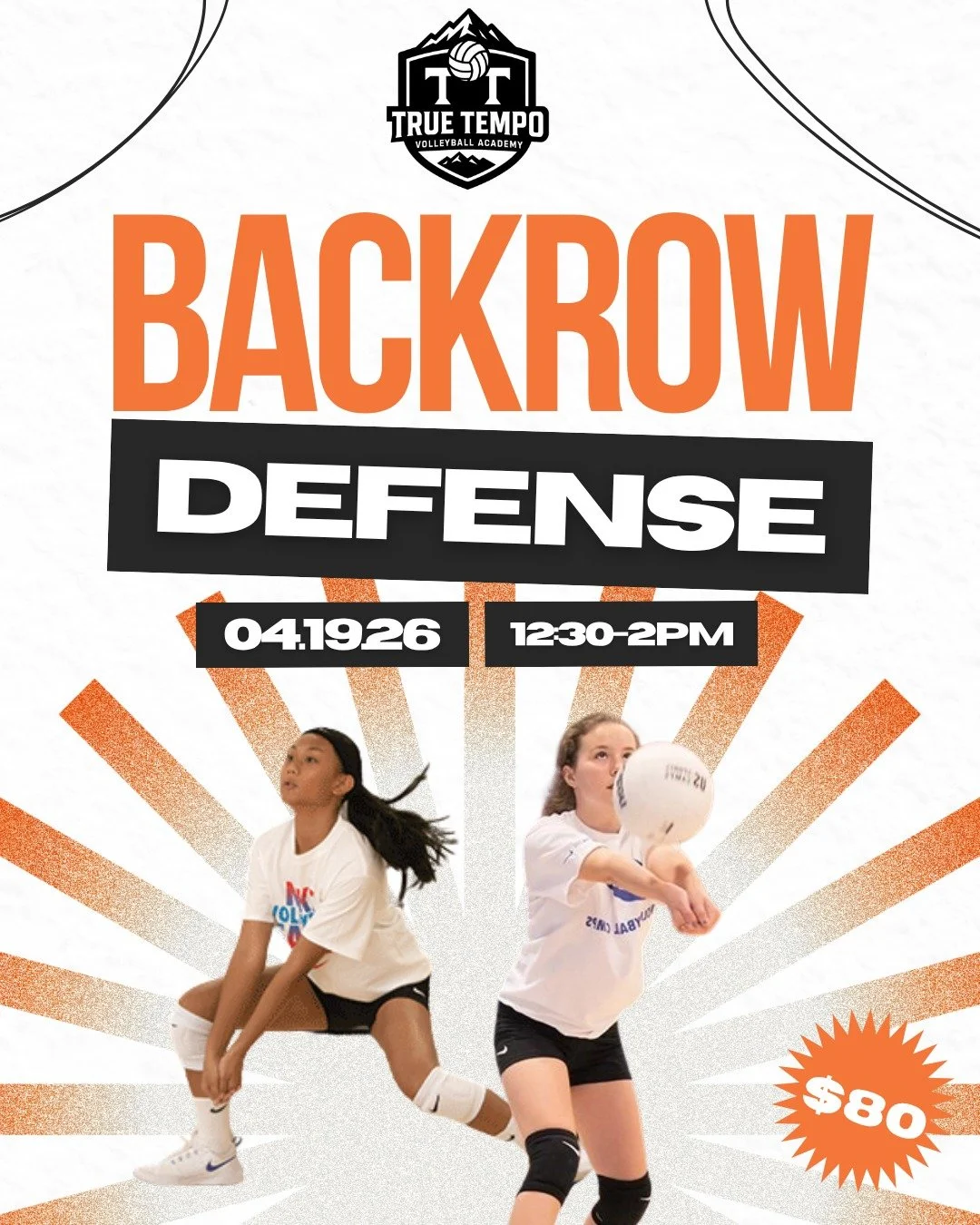 BACKROW DEFENSE 🏐 with Coach Gracee
5-8th GRADES 🤠 APRIL 19 📅 12:30&ndash;2PM ⏰

Reading hitters, reacting faster, and keeping the ball alive. This is where defense turns into a real strength.

Registration is open on the website or DM us to get s