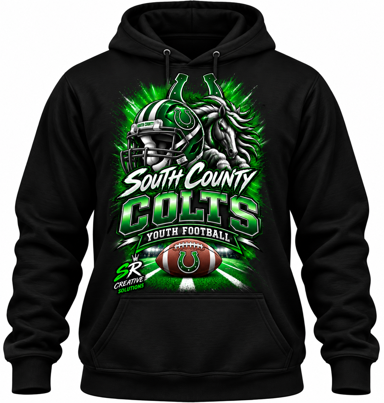 South County Colts Youth Football Team Spirit Hoodie