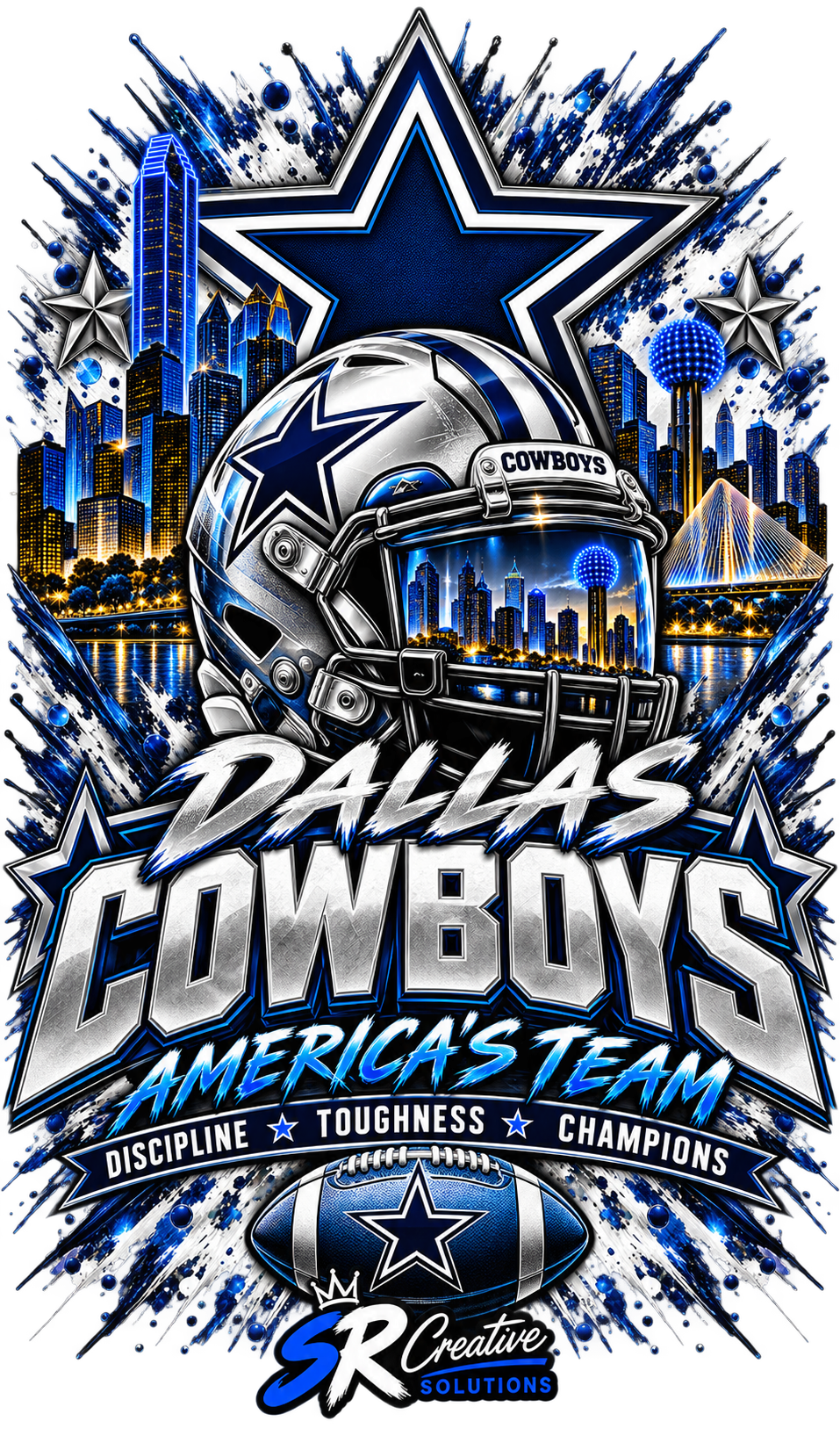 Dallas Cowboys Chrome Skyline Poster(1).png