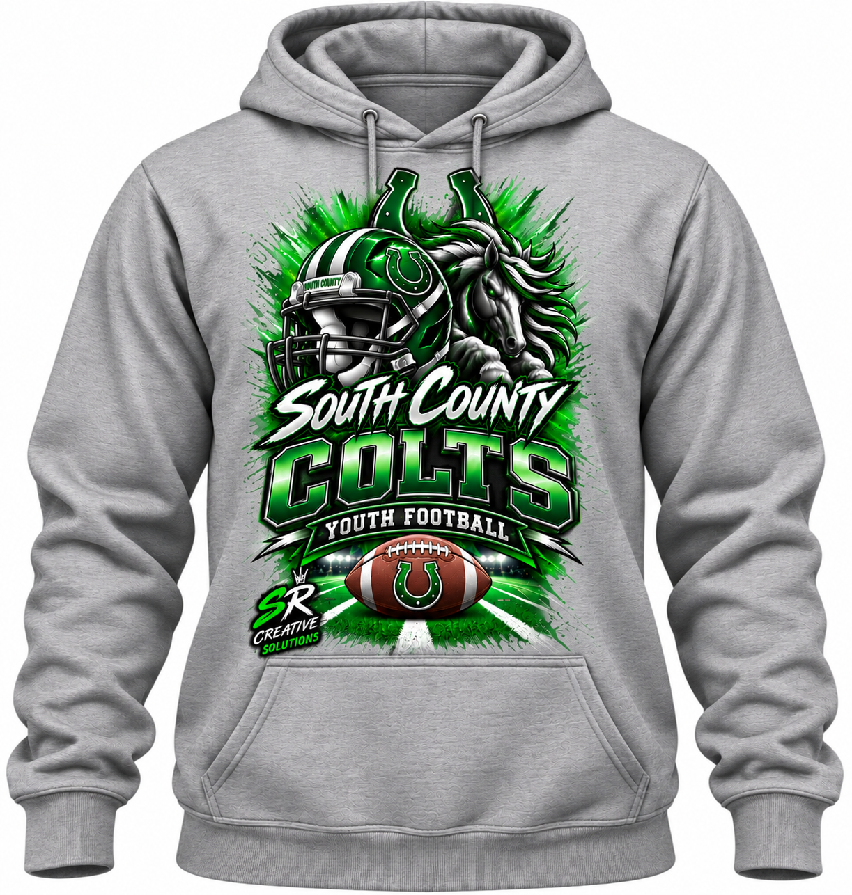 South County Colts Youth Football Team Spirit Hoodie