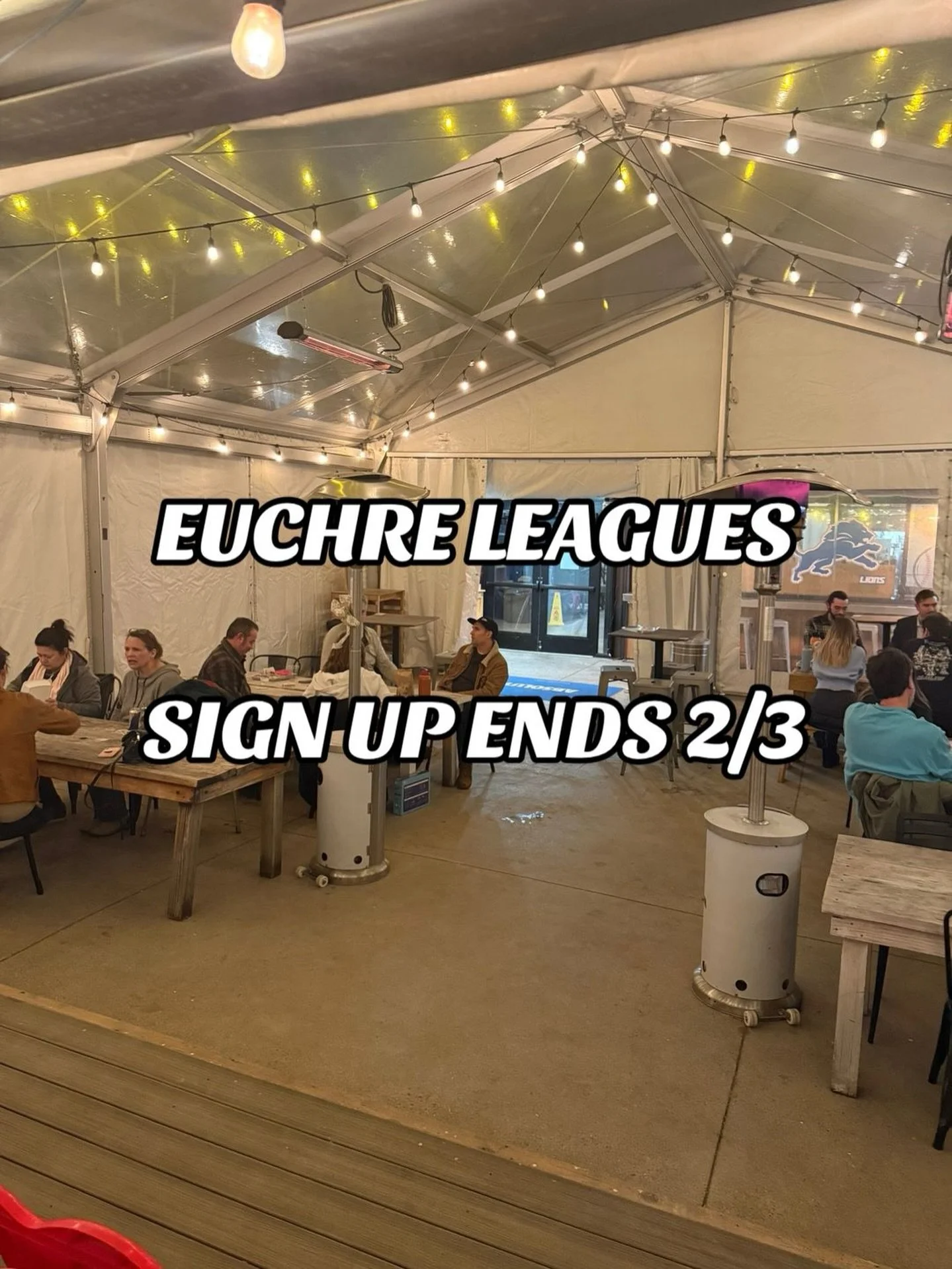 Euchre nights are BACK. 🃏

Grab your Duo, Cards on the table, Bragging rights on the line.

Sign up by 2/3

Location: Meantime Bar

Season starts 2/11

👉 ComePlayDetroit.com

Who&rsquo;s your go-to Euchre partner?